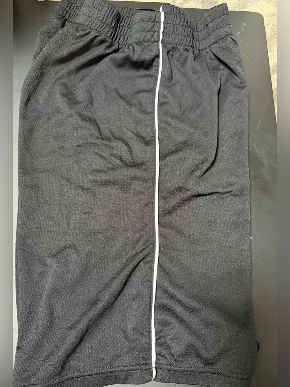 Puma Black Shorts with White Piping